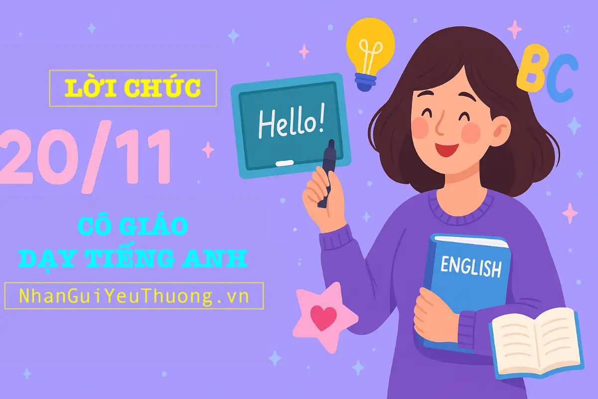 Lời Chúc 20/11 Cho Cô Giáo Dạy Tiếng Anh