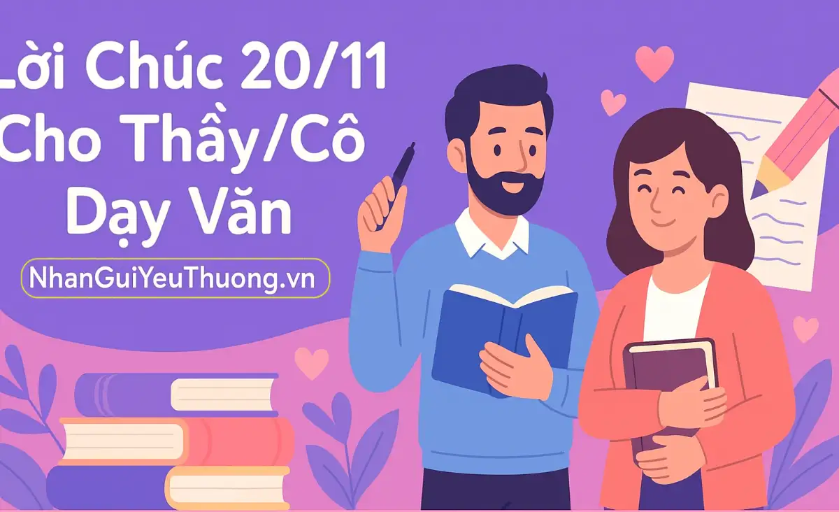 Lời Chúc 20/11 Cho Thầy Cô Dạy Văn